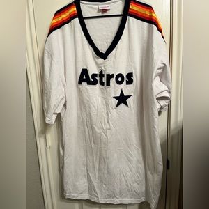 Mitchell&Ness Houston Astros Big and Tall 4XLT Jersey Shirt Vintage Baseball